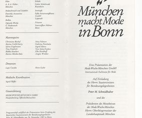 1983 München macht Mode in Bonn